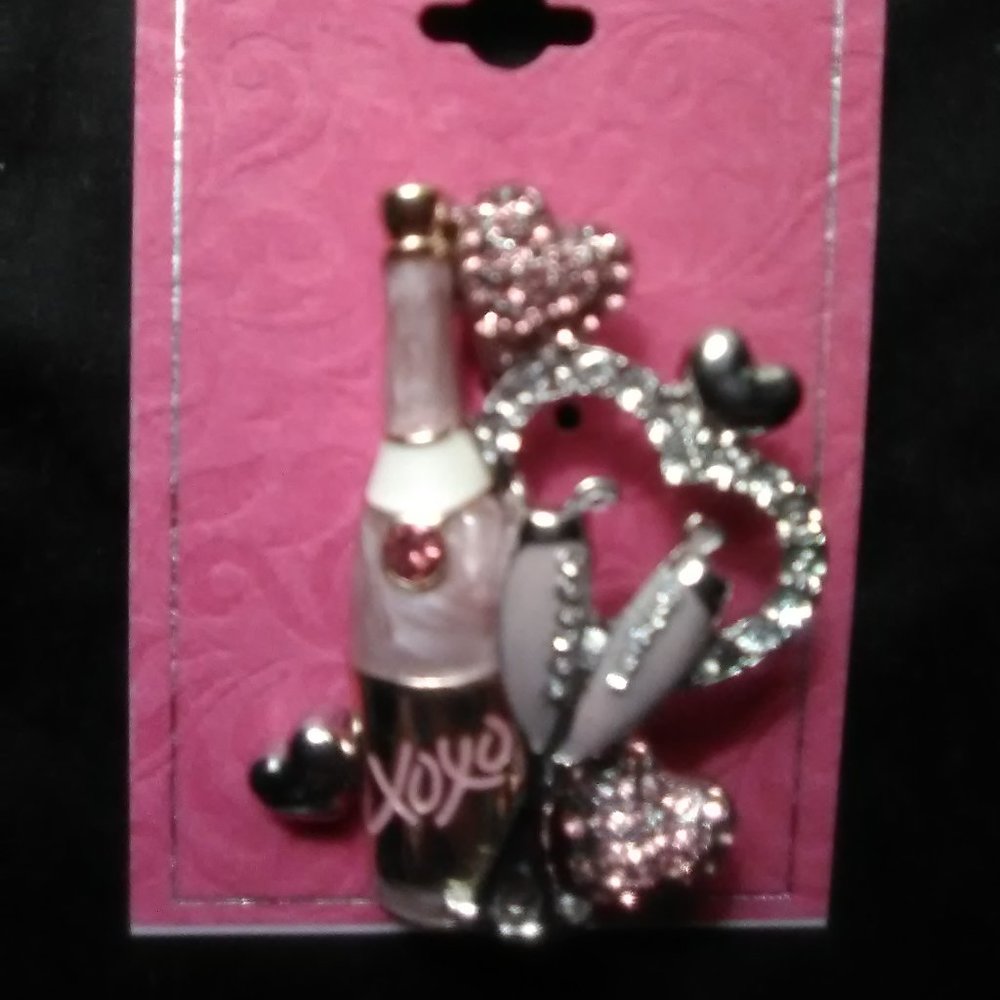 Valentine's Day  Bling Brooch